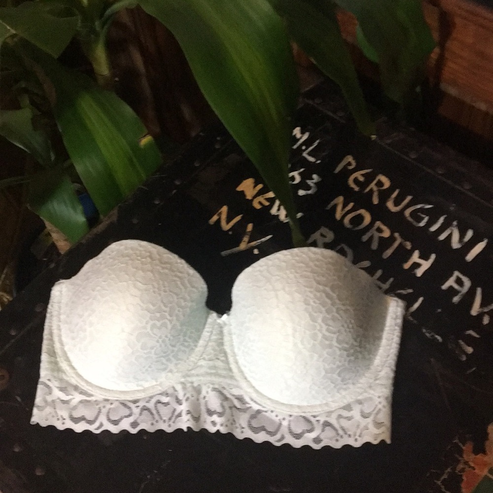 Aerie Lightly Lined 34DD Robin Egg Blue Strapless